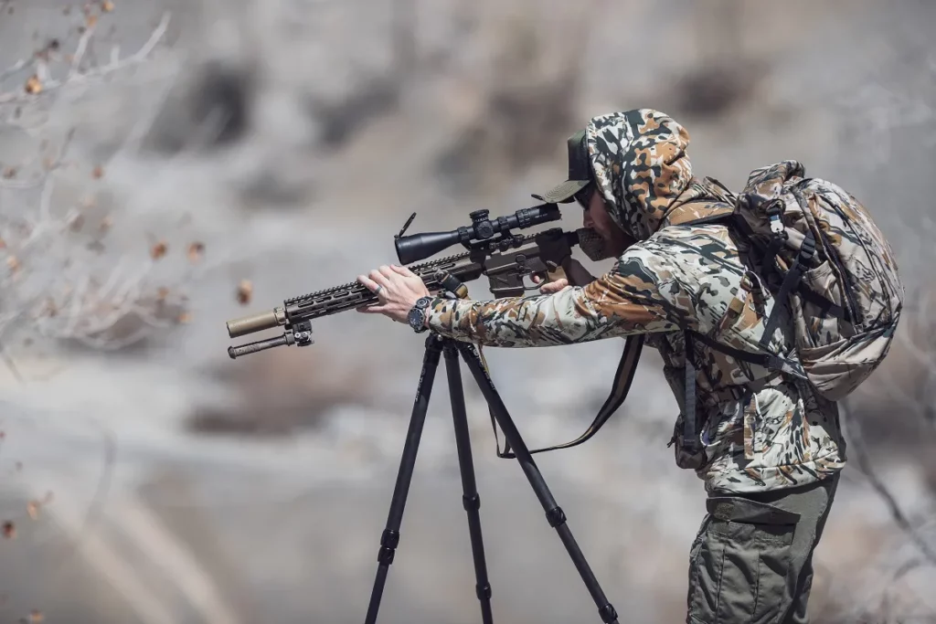 ar15 rifle tripod camo pa scope