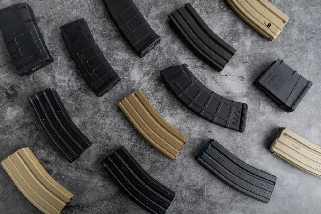 assortment of ar magazines