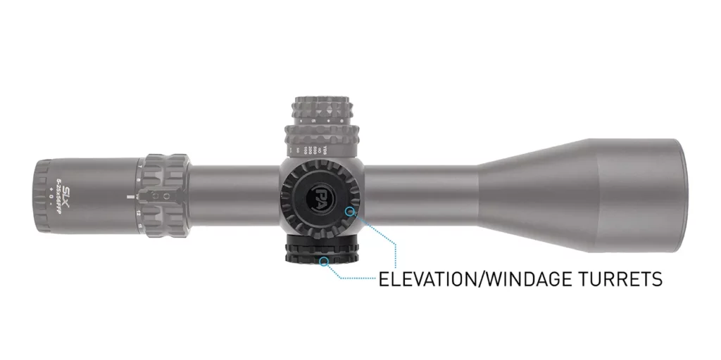 primary arms scope elevation windage turrets highlighted