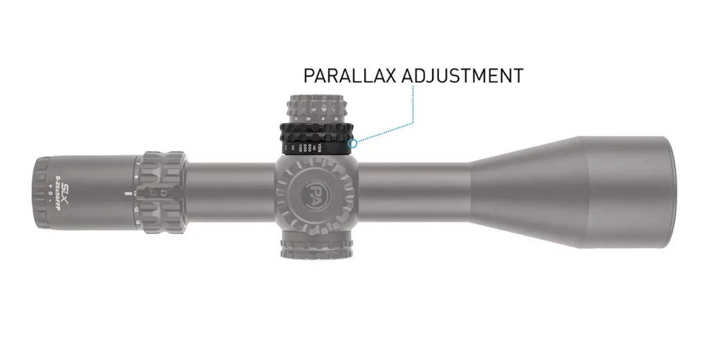 primary arms scope parallax adjustment knob highlighted