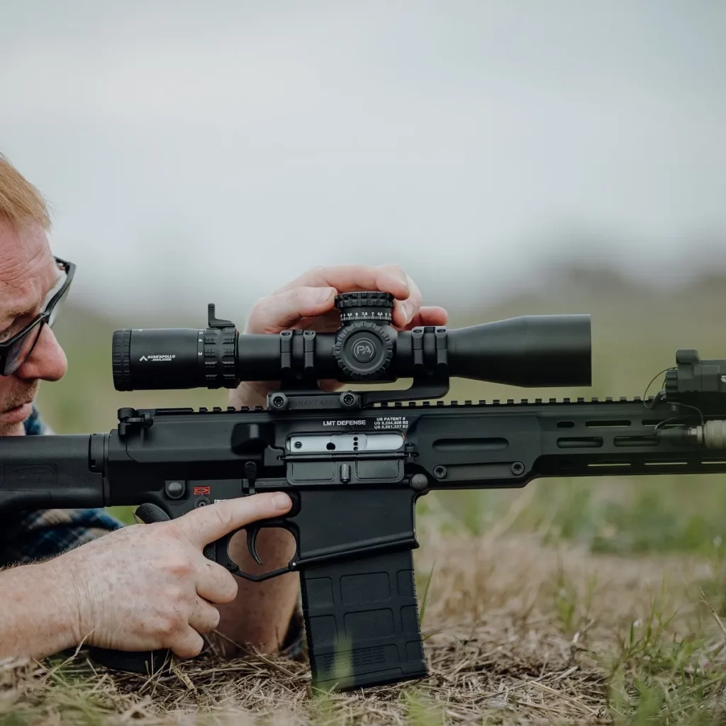 prone lmt ar15 primary arms scope adjustment