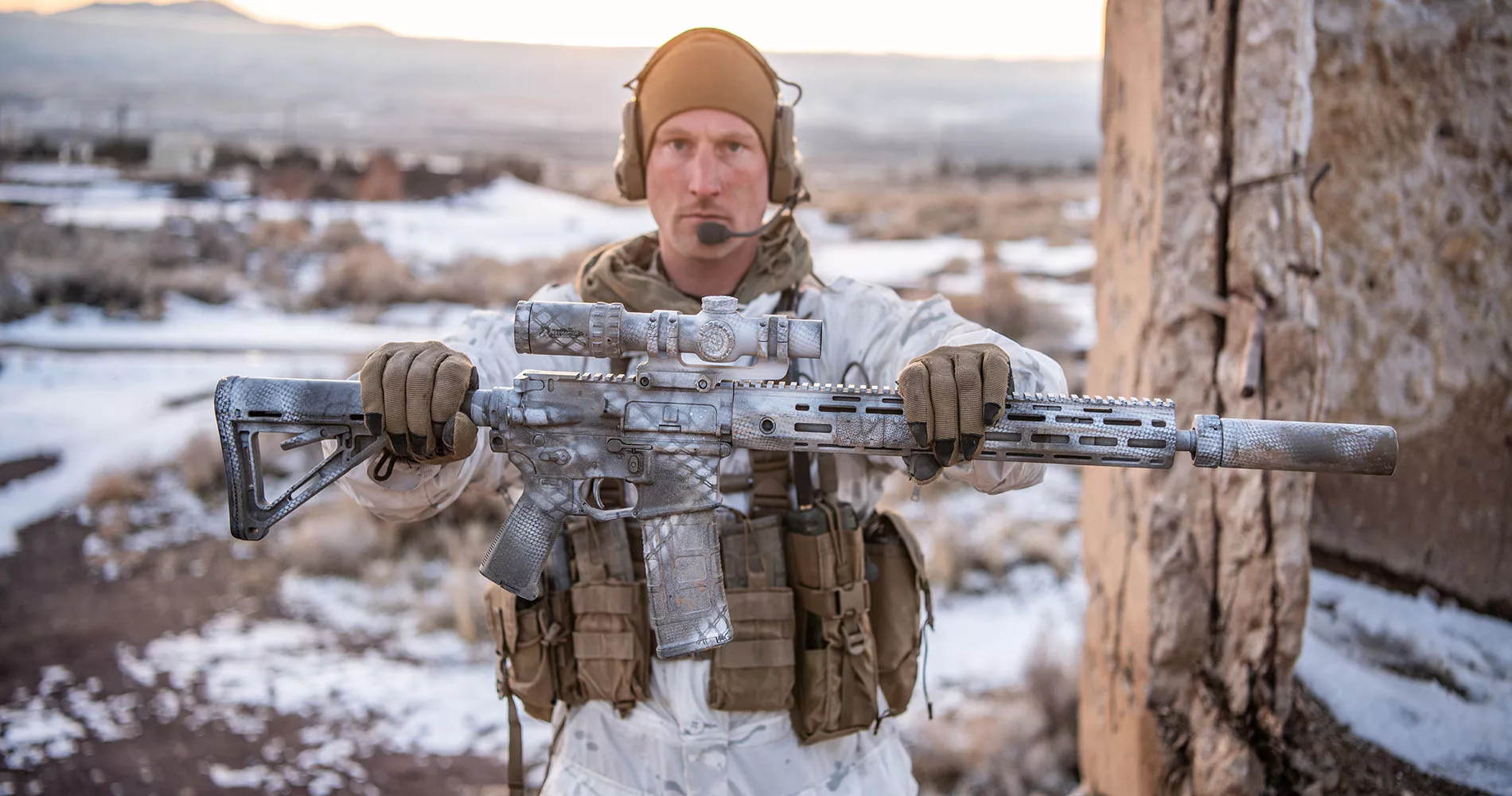 PA-SLX8-1-8X24F-RAPTOR-5.56, Raptor Rifle Scope Winter scout sniper